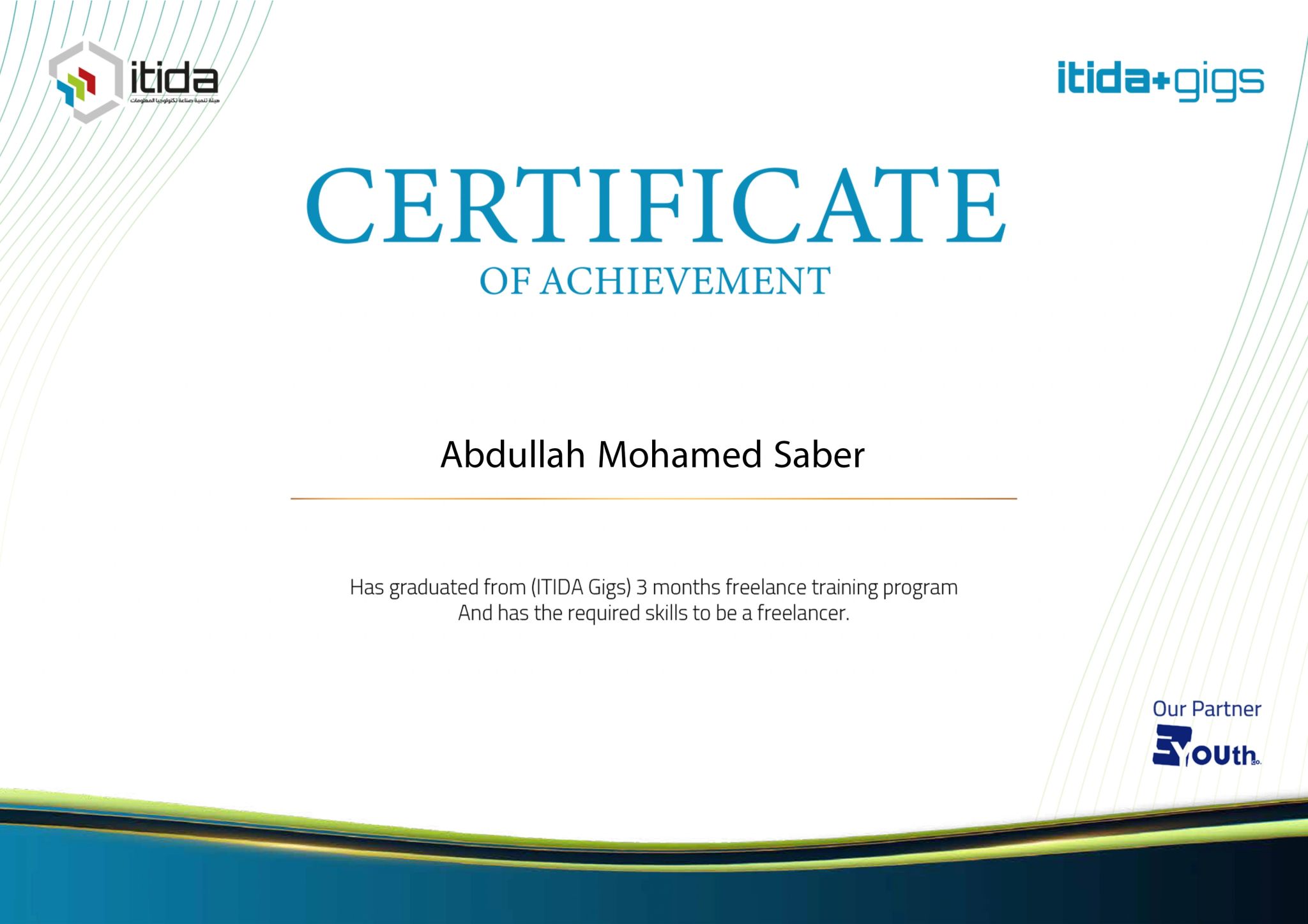 Freelance Certificate
